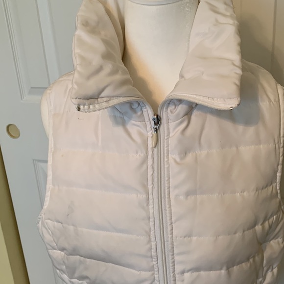 REACTION Off White Puffer Vest Size Large - Picture 2 of 8